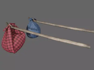 baggage Low-poly 3D model