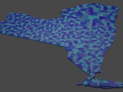 New York HD Outline 3D model