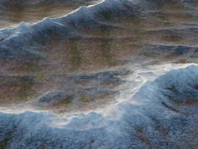 -Mountains Terrain V2- 3D model