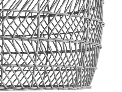 Rattan pendant light 3D model purchase