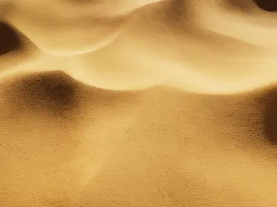 Desert sand dunes 3D model