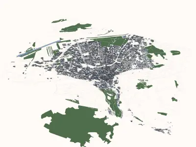 Chur City Switzerland 3D model