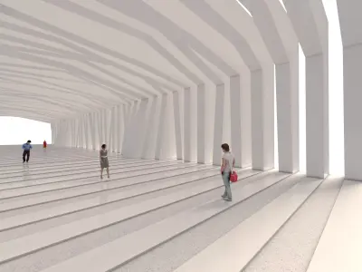 Inspire Architectural outdoor walk form Free 3D model