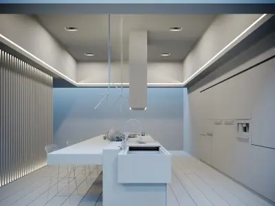 Corona - C4D Scene files - Kitchen Scene 3 Interior 3D model