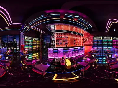 bistro Low-poly 3D model