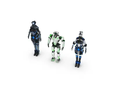 Sci-Fi Characters Pack 3D model