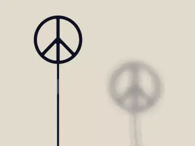 Peace Candle gadget 3D print model