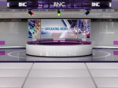 Virtual TV Studio 3D model