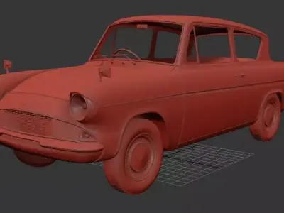 F Anglia saloon 2door 105e 1967 3D print model