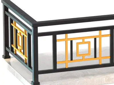 Balcony Railings Design 3D model