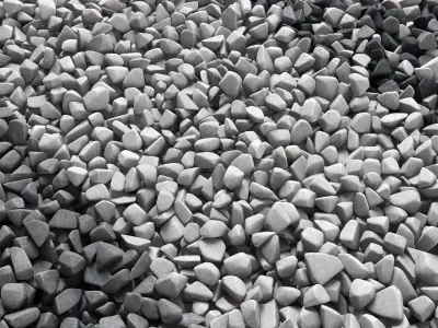 Gravel splinter decor Big kit n1 3D model