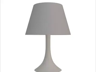 White Bedside Lamp Series 03 3D model