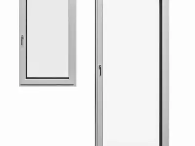 window pair of doors 3D model
