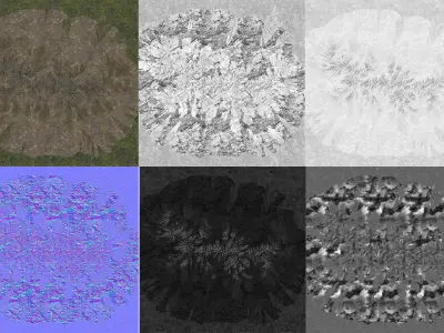 Mountains V3 Low-poly 3D model