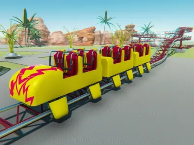 Roller Coaster 3D model buy