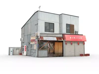 Tokyo House 009 Low-poly 3D model