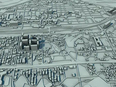 Sejong-si City South Korea 3D print model