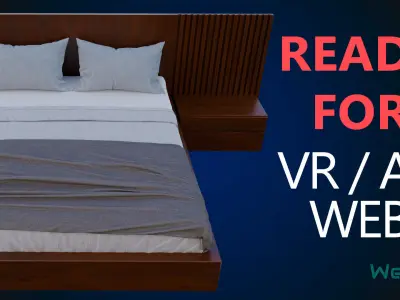Bed Frame and Headboard Low-poly 3D model
