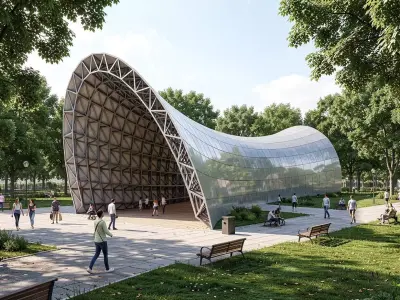 Parametric bridge 3D model