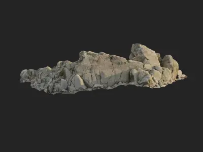 3d scanned rock cliff G2 3D model