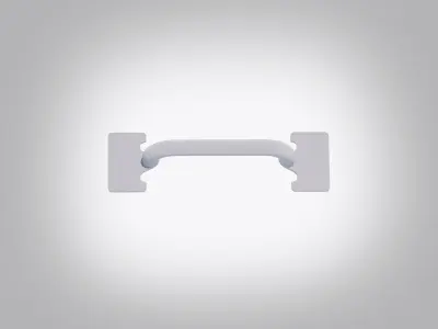 Handle - Metal Low-poly 3D model