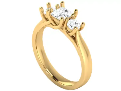 Women Ring  Render 3dm STL OBJ FBX Details 3D print model 98
