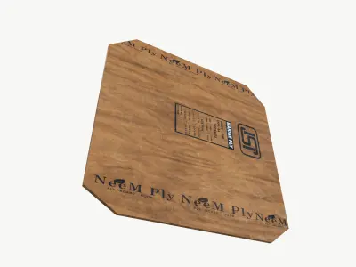 Plywood Board Low-poly 3D model