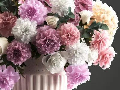  Bouquet of spring flowers 