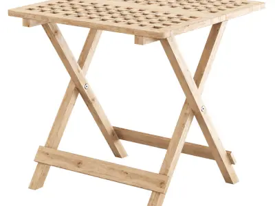 Outdoor Folding Side Table FB  Low-poly 3D model