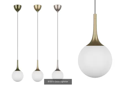 Globo Lightstar Collection of 21 Modern Spherical Lamps Items 3D Model Pack