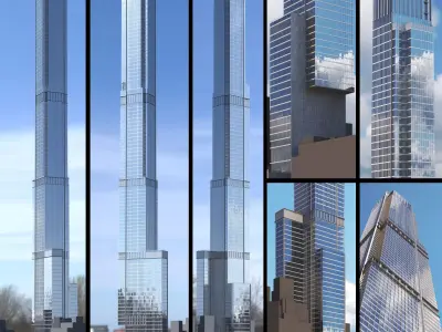 Central Park Tower New York 3D model