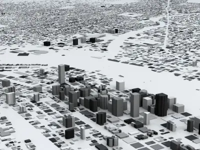 Portland Streets and Buildings 3D model