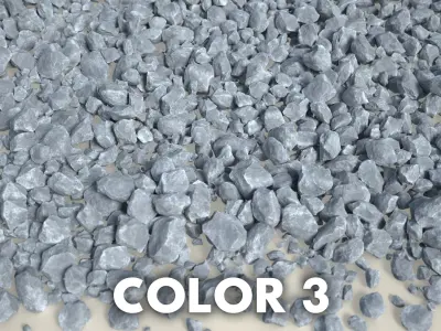 100 Debris Rocks - 241019 Low-poly 3D model