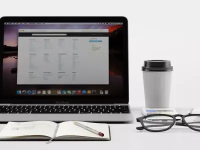 Workplace MacBook 3D model