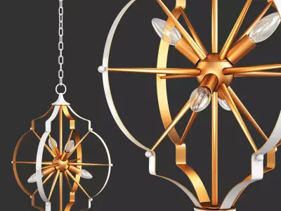 LAGUNA BEACH CHANDELIER Low-poly 3D model