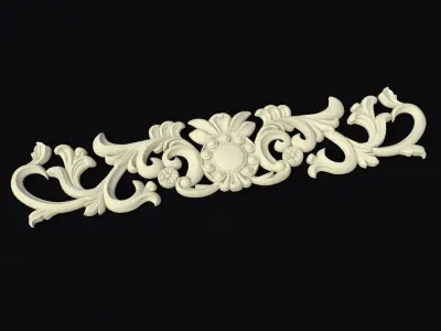 dekor ornate ornament 3D model 6