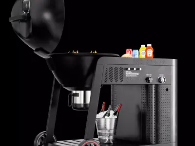 Members Mark Charcoal Grill BBQ Set  3D model