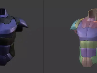 BODY ARMOR Low-poly 3D model