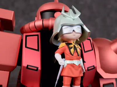 Char Aznable 3D print model