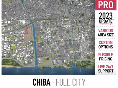  Chiba Low-poly 3D model