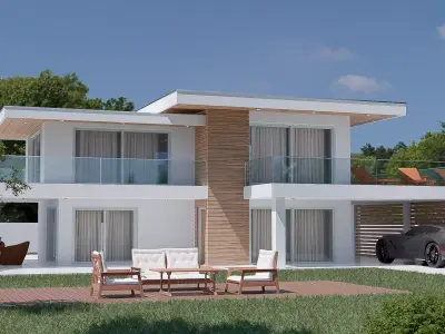 Exterior House Casaca 3D model