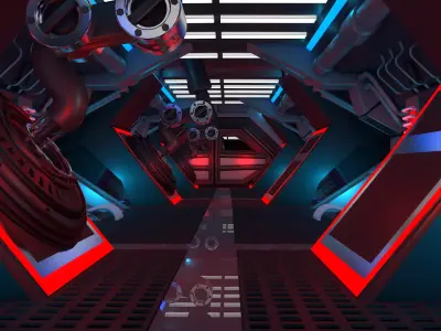 Sci Fi Corridor 3D model