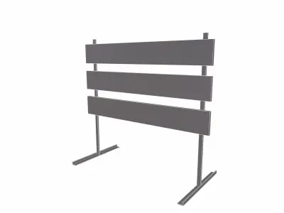 Traffic sign Low-poly 3D model