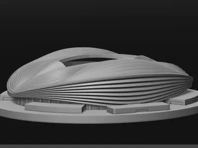 Al Janoub stadium 3D print model