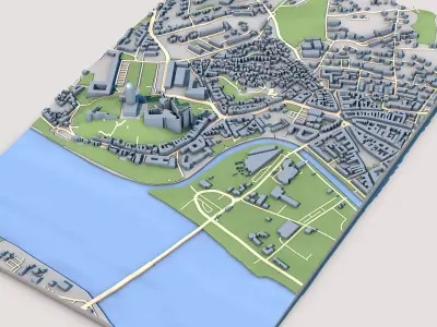 Basilica of Esztergom Cathedral in Esztergom Hungar 3D model