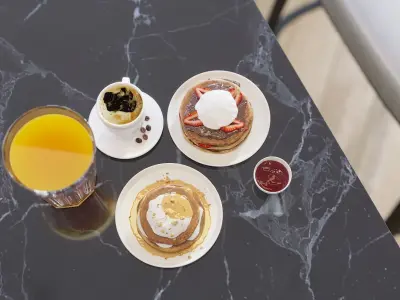 Breakfast Pancake Scene 3D model