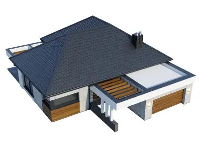 Modern house v99 3D model