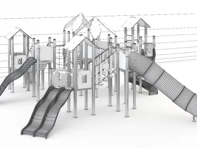 kids child playground 3d model 3D model