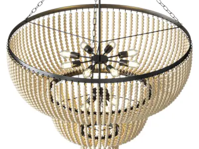 Crystorama Rylee 12 Light Chandelier 3D model