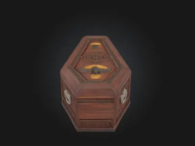 Vampires Rest  Eternal Slumber in Gothic Stone 3D model
